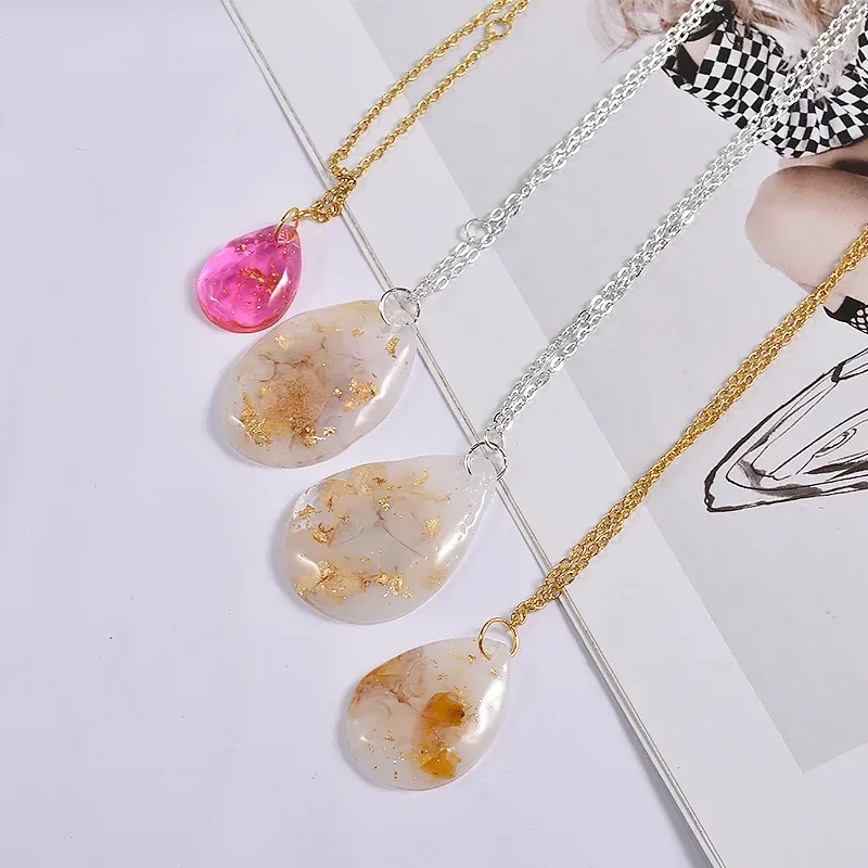 Moule silicone goutte et ovale pour bijoux