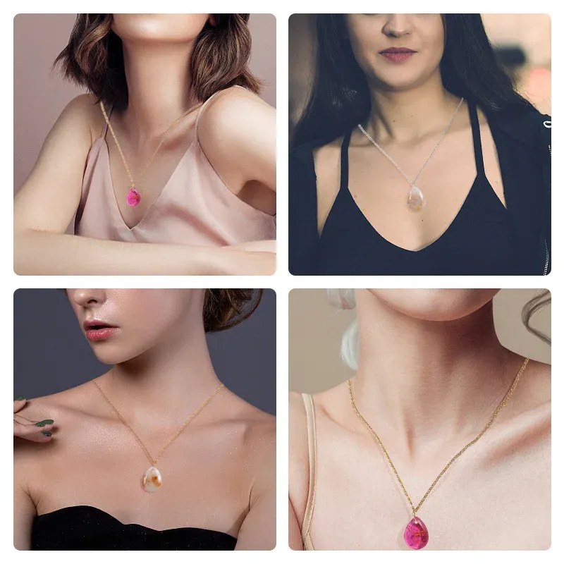 Moule silicone goutte et ovale pour bijoux