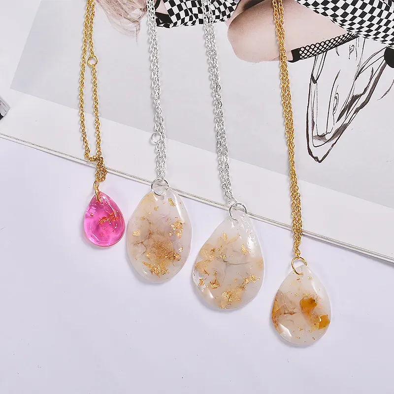 Moule silicone goutte et ovale pour bijoux