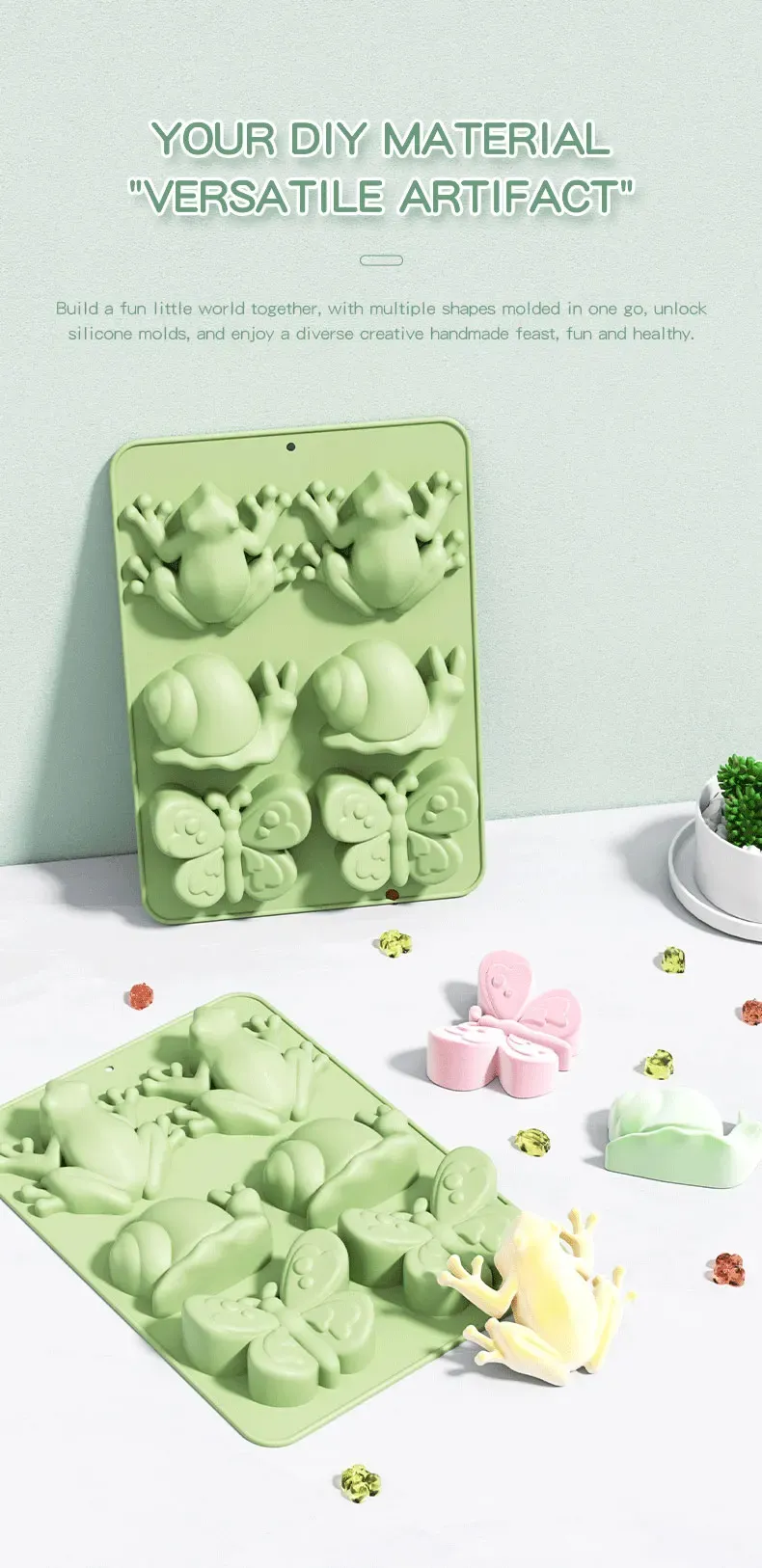 Moule silicone grenouille pour chocolats et bonbons