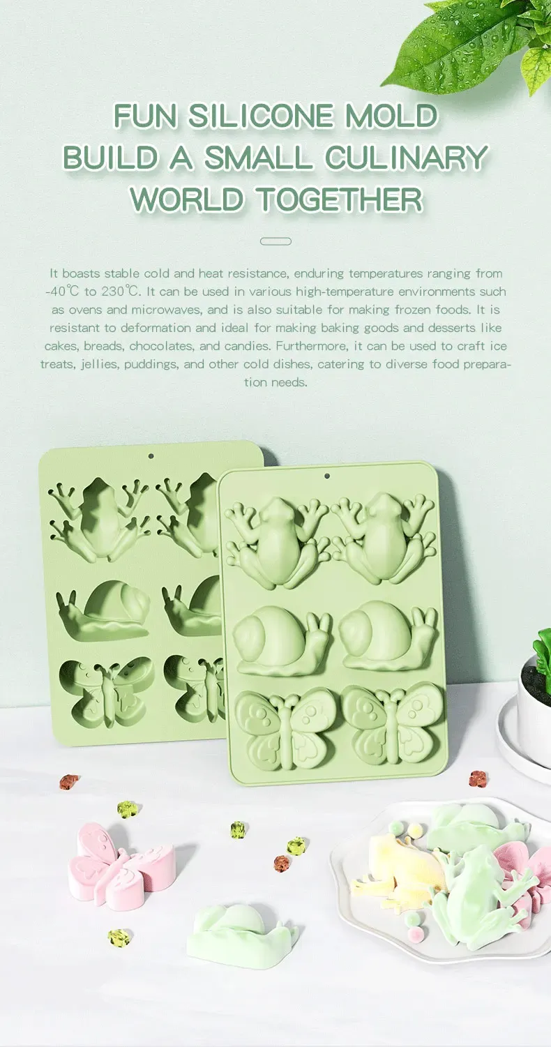 Moule silicone grenouille pour chocolats et bonbons