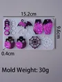 Moule silicone Halloween pour bijoux – Couleur Gris clair (01)