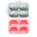 Moule silicone hérisson 4 cavités pour savon et résine – 2