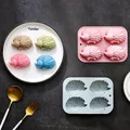 Moule silicone hérisson 4 cavités pour savon et résine – 4