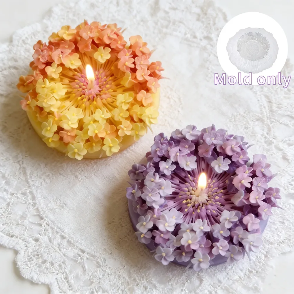 Moule silicone hortensia pétales pour résine
