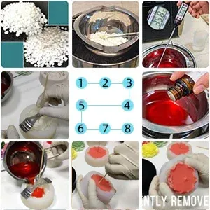 Moule silicone jasmin tulipe pour bougie et résine
