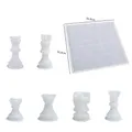 Moule silicone jeu d'échecs et plateau pour projets DIY – Couleur L chessboard 6pcs