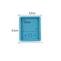 Moule silicone joueur pour porte-clés et bijoux – Couleur Blue Player