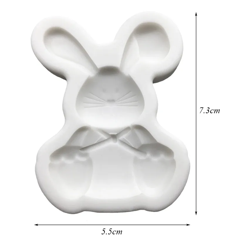 Moule silicone lapin Pâques pour gâteaux et chocolats