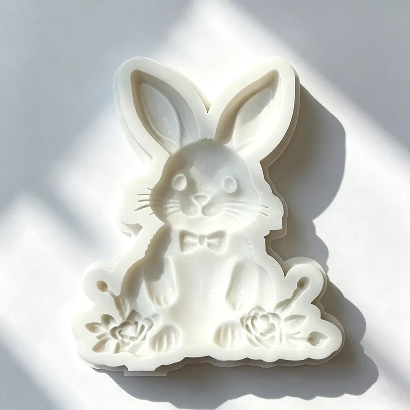 Moule silicone lapin Pâques pour gâteaux et chocolats