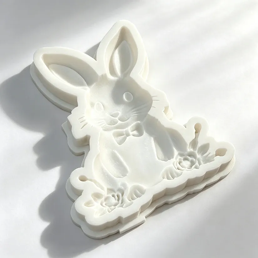 Moule silicone lapin Pâques pour gâteaux et chocolats