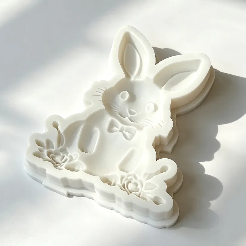 Moule silicone lapin Pâques pour gâteaux et chocolats