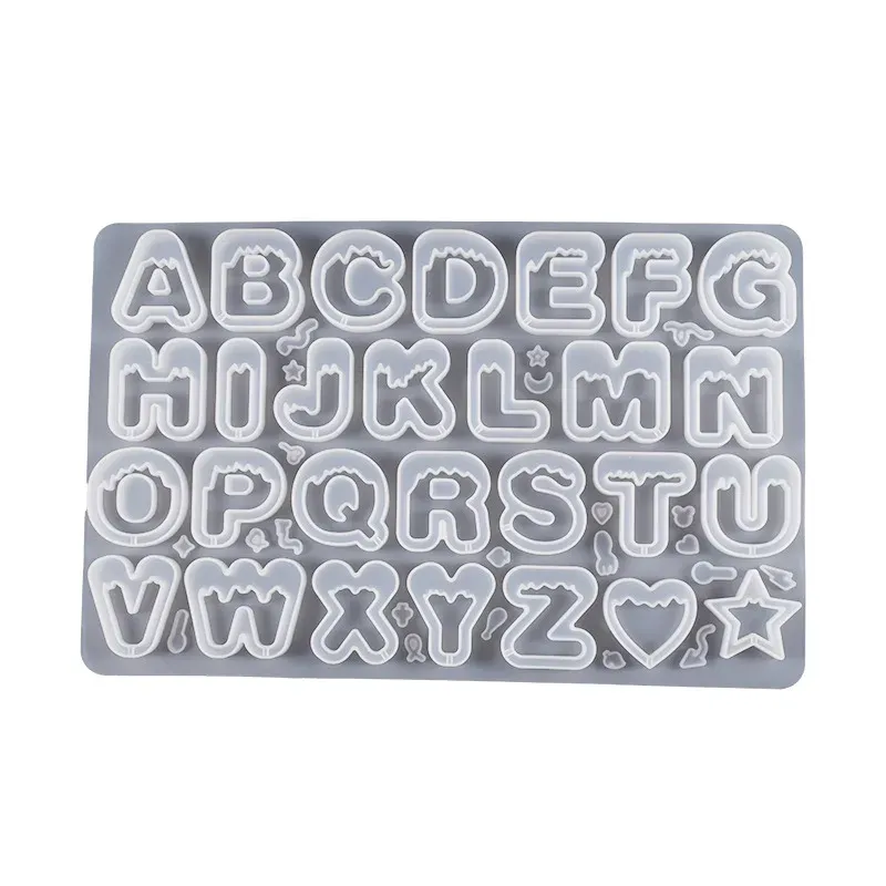 Moule silicone lettre crème glacée