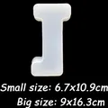 Moule silicone lettres alphabet pour décoration et artisanat – Color Argent (J)