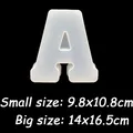 Moule silicone lettres alphabet pour décoration et artisanat – Color BLANC (A)