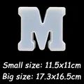Moule silicone lettres alphabet pour décoration et artisanat – Color Brun (M)
