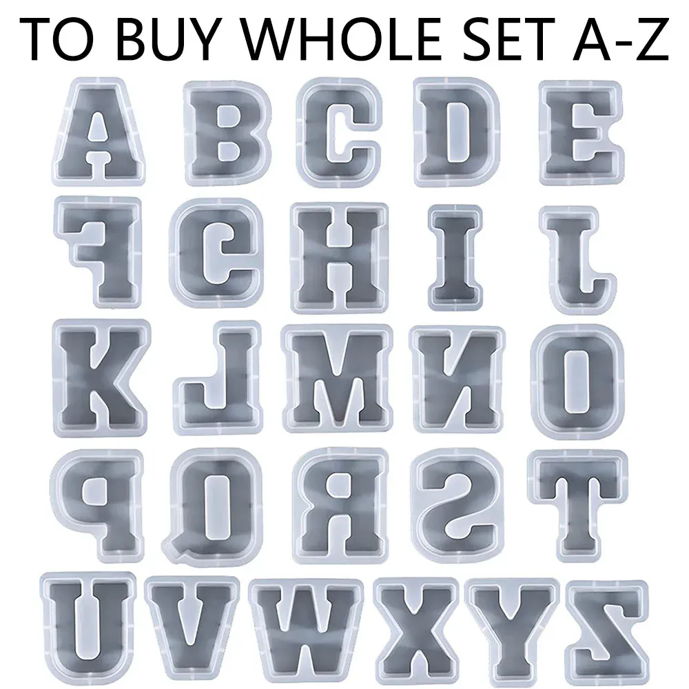 Moule silicone lettres alphabet pour décoration et artisanat