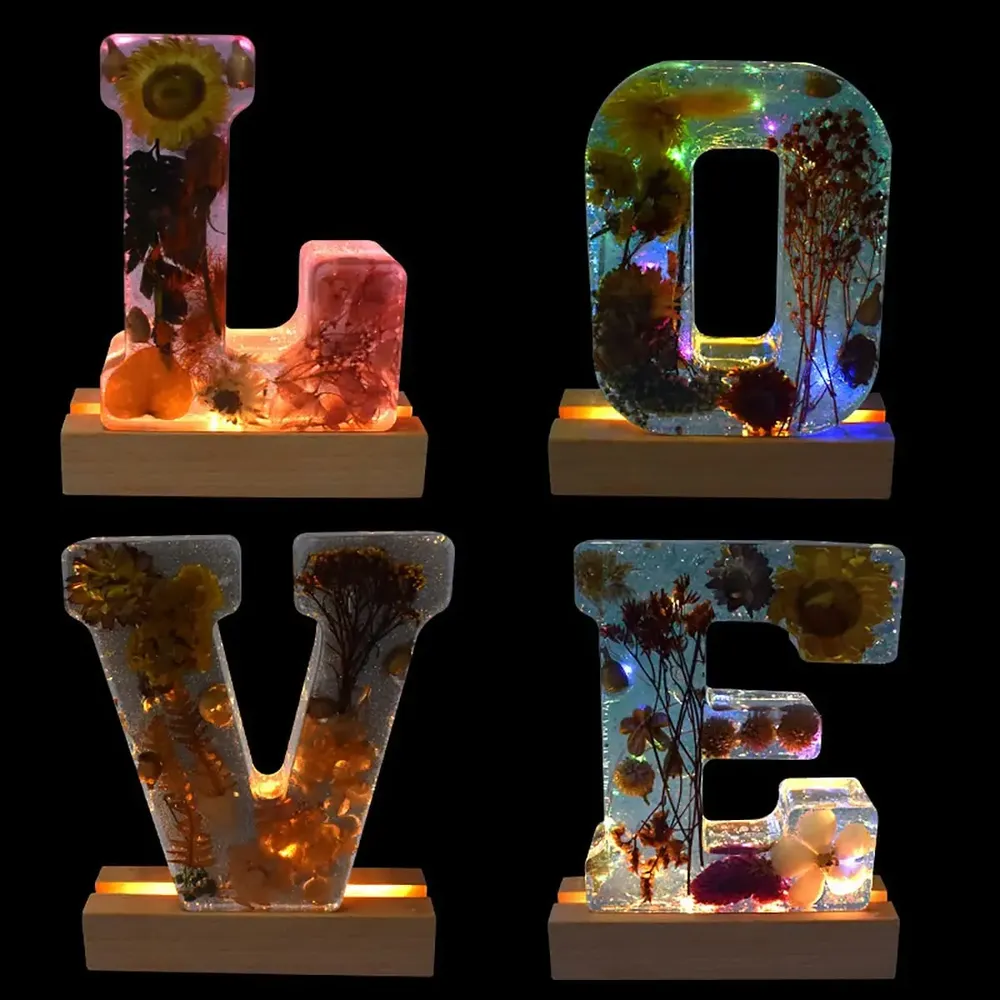 Moule silicone lettres alphabet pour décoration et artisanat