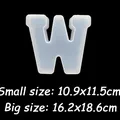 Moule silicone lettres alphabet pour décoration et artisanat – Color Gris foncé (W)