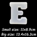 Moule silicone lettres alphabet pour décoration et artisanat – Color GRIS (E)