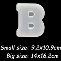 Moule silicone lettres alphabet pour décoration et artisanat – Color noir (B)