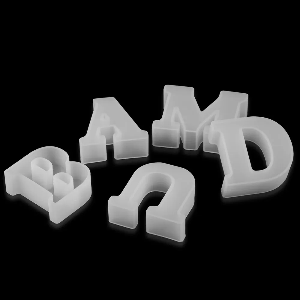 Moule silicone lettres alphabet pour loisirs créatifs et fêtes