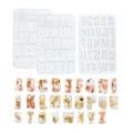 Moule silicone lettres anglaises pour bijoux décoration – 3