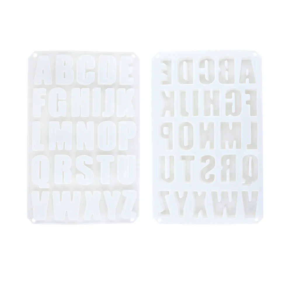Moule silicone lettres anglaises pour bijoux décoration