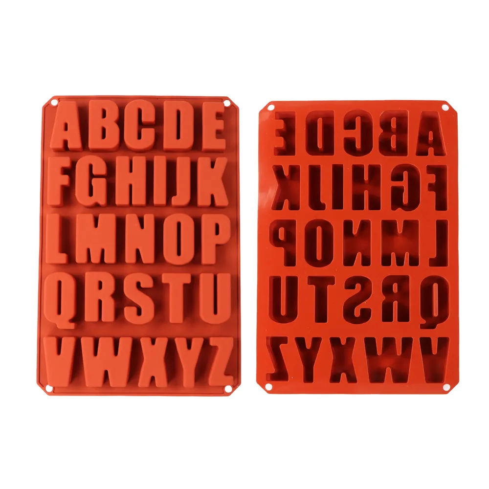 Moule silicone lettres anglaises pour bijoux décoration