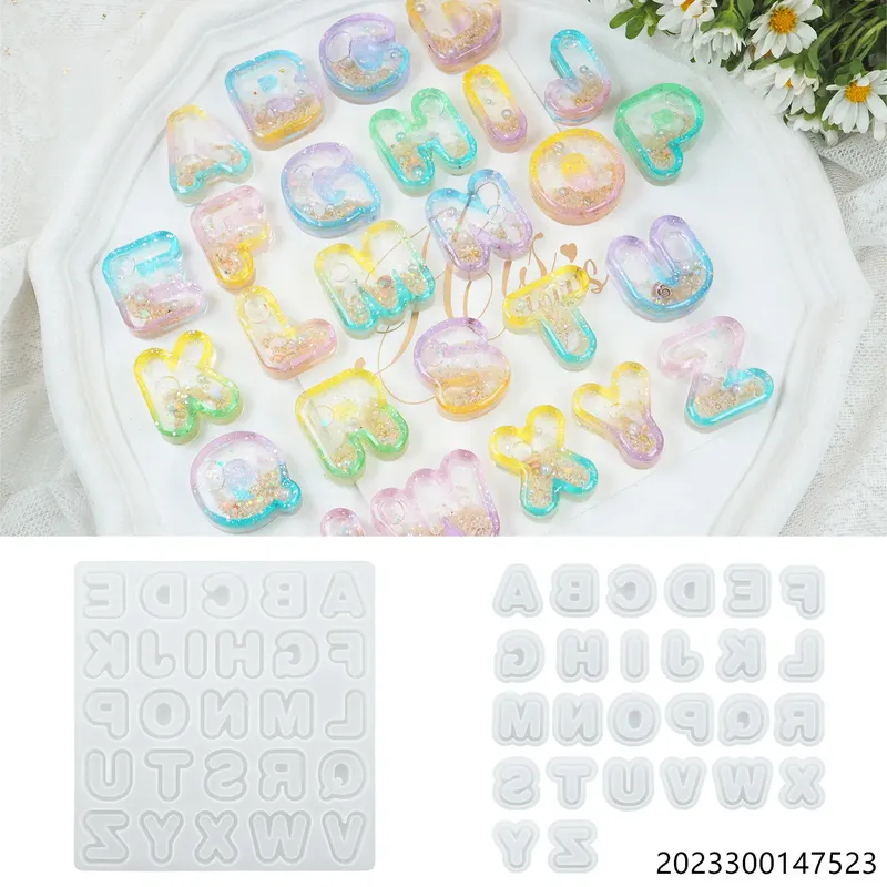 Moule silicone lettres art et shaker