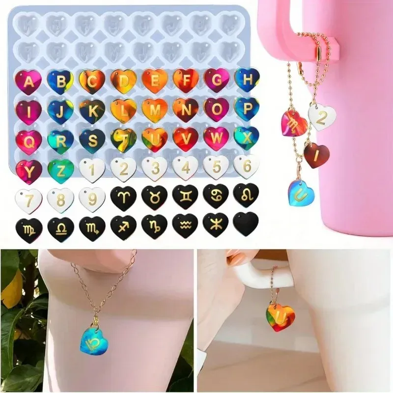 Moule silicone lettres chiffres papillon constellation