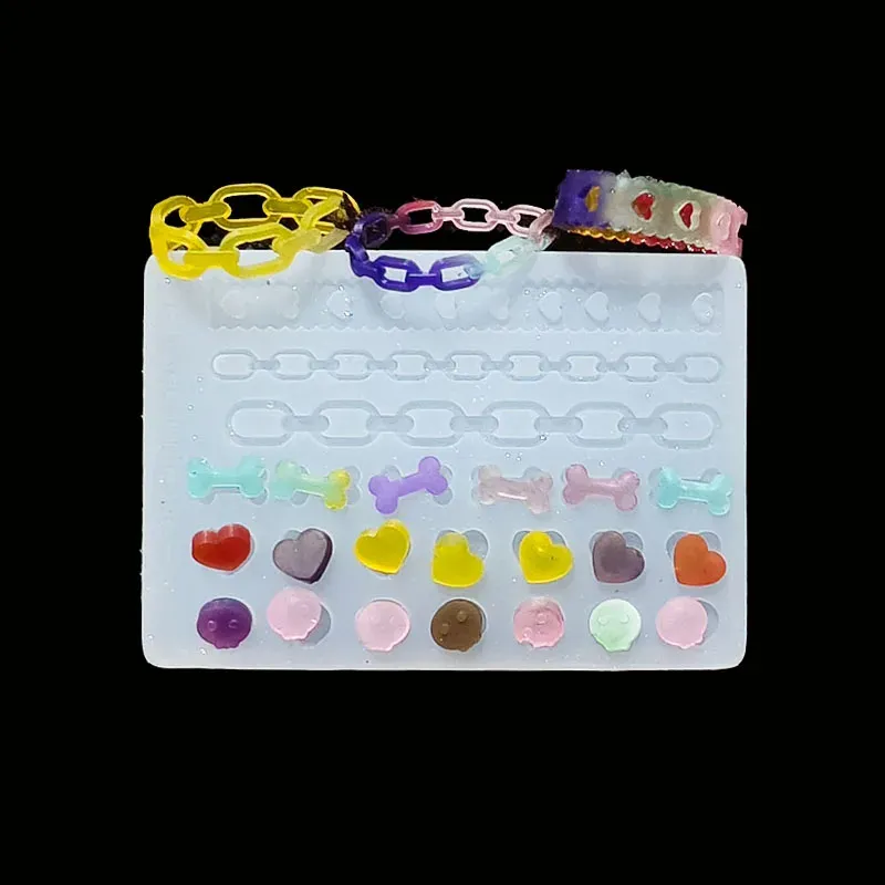 Moule silicone lettres chiffres pour bijoux DIY