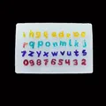 Moule silicone lettres chiffres pour bijoux DIY – Couleur Jaune (G)