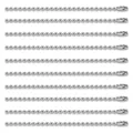 Moule silicone lettres chiffres pour porte-clés bijoux – Couleur 10Pcs-Silver