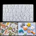 Moule silicone lettres chiffres pour porte-clés bijoux – 2