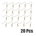 Moule silicone lettres chiffres pour porte-clés bijoux – Couleur 20Pcs-Gold