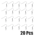 Moule silicone lettres chiffres pour porte-clés bijoux – Couleur 20Pcs-Silver