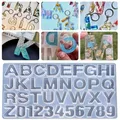 Moule silicone lettres chiffres pour porte-clés bijoux – 3