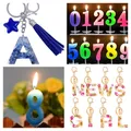 Moule silicone lettres chiffres pour porte-clés bijoux – 4