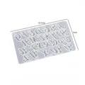 Moule silicone lettres chiffres pour porte-clés bijoux – Couleur C2145