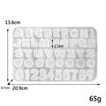 Moule silicone lettres chiffres pour porte-clés bijoux – Couleur Etou