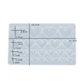 Moule silicone lettres chiffres pour porte-clés bijoux – Couleur Heart