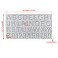 Moule silicone lettres chiffres pour porte-clés bijoux – Couleur Letter 01