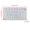 Moule silicone lettres chiffres pour porte-clés bijoux – Couleur Letter 02