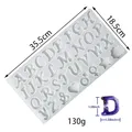 Moule silicone lettres chiffres pour porte-clés bijoux – Couleur Letter 03
