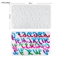 Moule silicone lettres chiffres pour porte-clés bijoux – Couleur Letter 05
