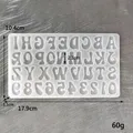Moule silicone lettres chiffres pour porte-clés bijoux – Couleur prune (F)