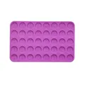 Moule silicone lettres chiffres ronds bracelet bijoux – Couleur Single-Hole