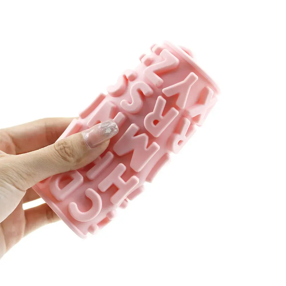 Moule silicone lettres et chiffres 3D