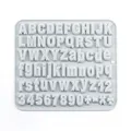 Moule silicone lettres et chiffres 3D – Couleur Gray